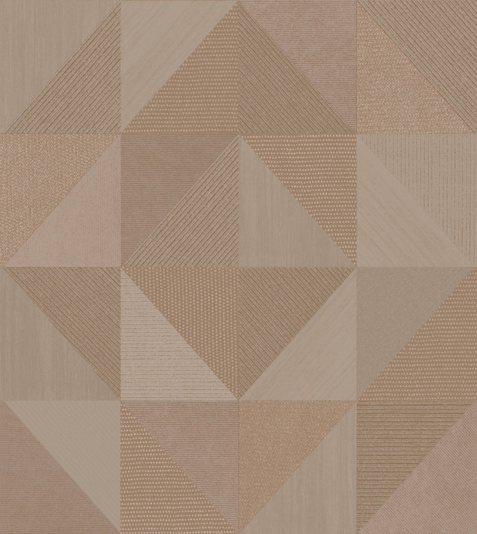 IT32414 - Italian Textures 4 Geometrico Congo Bronze Brown Galerie Wallpaper