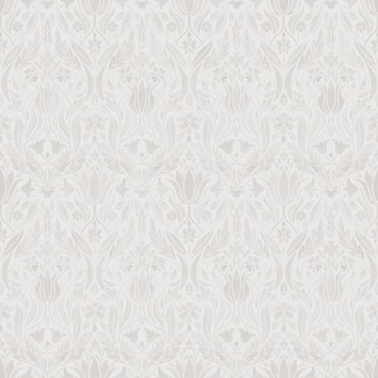 51017 - Blomstermala Flowers & Leaves Beige Grey Galerie Wallpaper