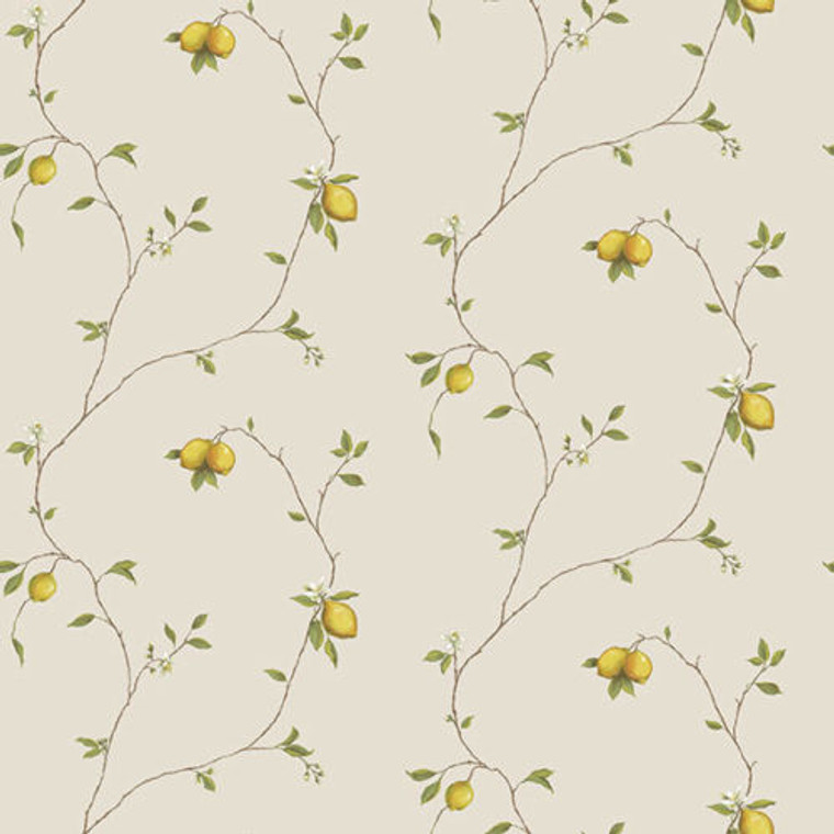 G12081 - Kitchen Recipes Lemons Cream Yellow Galerie Wallpaper