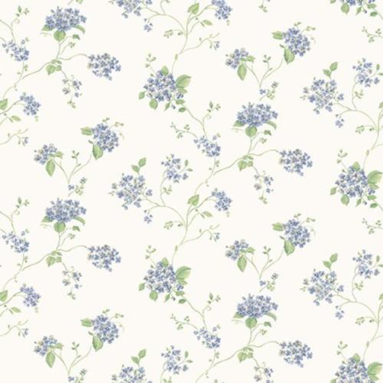 G67864 - Miniatures2 Floral Trail Blue Green Galerie Wallpaper