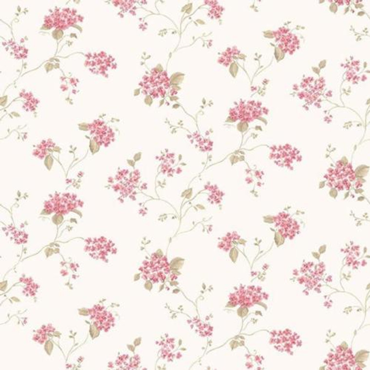 G67866 - Miniatures2 Floral Trail Red Green Galerie Wallpaper