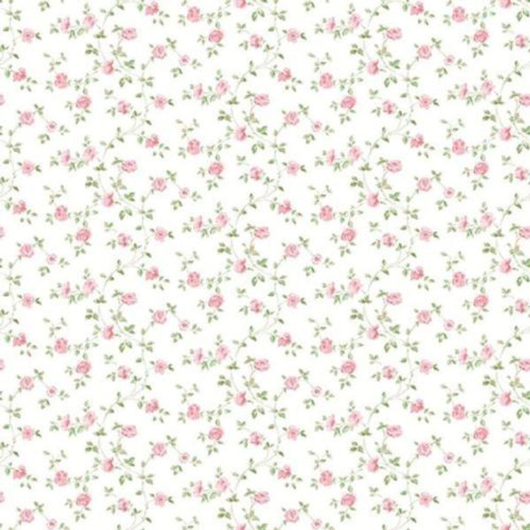 G67889 - Miniatures2 Floral Trail Red Green Galerie Wallpaper