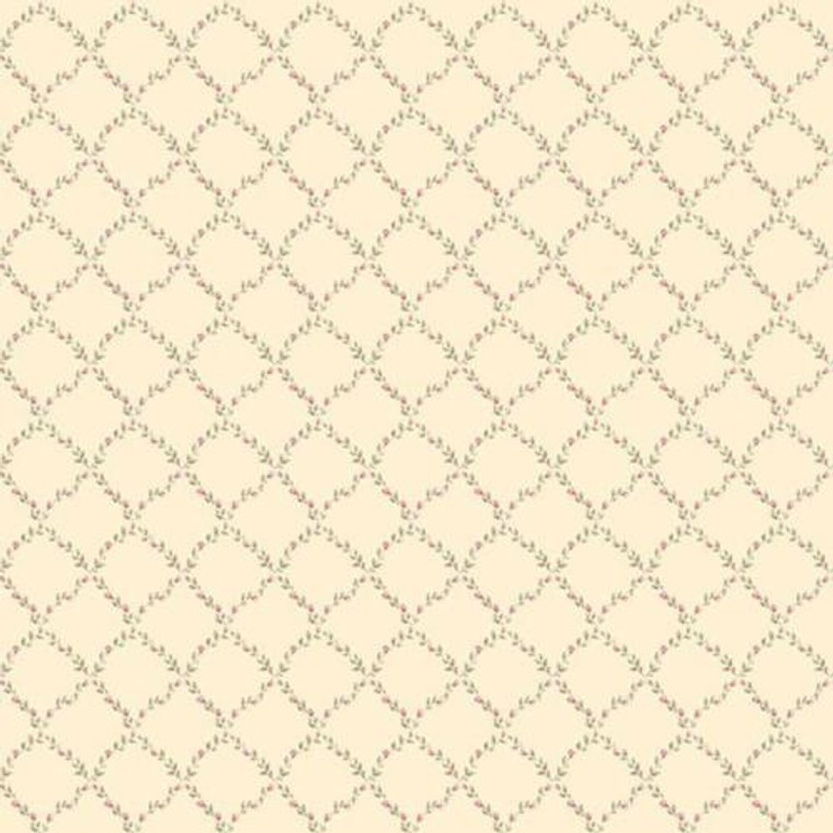 G67904 - Miniatures2 Trellis Red Brown Galerie Wallpaper