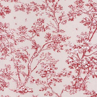 81528104 - Fontainebleau Beige Red Vintage Tree Casadeco Wallpaper