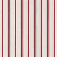 81578101 - Fontainebleau Red White Stripe Casadeco Wallpaper