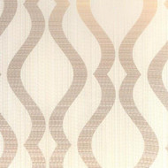 FD25065 - Tempus Wavy Stripe Cream Copper Fine Decor Wallpaper