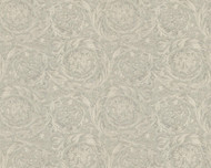 366921 - Versace 4 Feather Like Design Gold Grey  Silver AS Creation Wallpaper