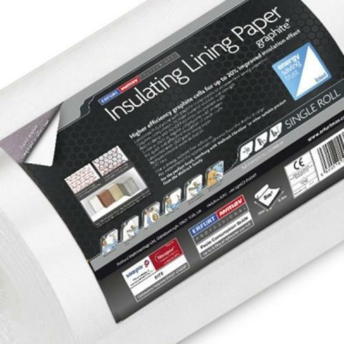 Mav Graphite Plus Energy Saving Insulating Lining Paper - Shades Colour ...