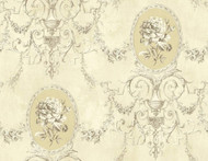 NH20505 - Brockhall Cameo Gold SJ Dixons Wallpaper