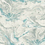 NH51402 - Stonyhurst Marble Aqua SJ Dixons Wallpaper