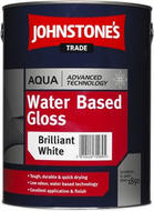 2.5ltr Johnstones Trade Water Based Aqua Gloss Brilliant White