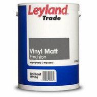 5lt Leyland Trade Vinyl Matt Paint for Walls and Ceilings Brilliant White