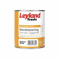 750ml Leyland Trade Water Based Acrylic Eggshell Paint Brilliant White