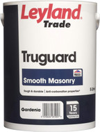 5Lt Leyland Truguard Exterior Trade Water Based Masonry Paint - GARDENIA