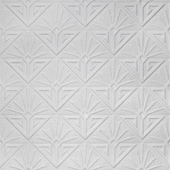 RD576 Anaglypta White Textured Paintable Art Deco Paradiso Wallpaper