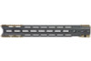 Strike Industries GRIDLOK Handguard 17 inch Main Body with Sights and FDE Rail Attachment