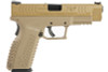 WE XDM 4.5 inch Green Gas Airsoft Pistol (Licensed by Springfield Armory) - Tan