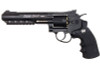 WinGun Airsoft Revolver CO2 702 (6 inch, Black Grip, 6mm Version) - Black