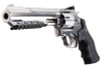 WinGun Airsoft Revolver CO2 702 (6 inch, Black Grip, 6mm Version) - Silver