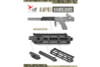 Action Army AAP01 GBB Airsoft Aluminum Handguard - Black