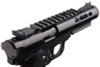 WE 1911 Galaxy Green Gas Airsoft Pistol - Black Slide with Black Frame