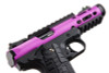 WE 1911 Galaxy Green Gas Airsoft Pistol - Purple Slide with Black Frame