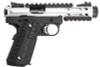 WE 1911 Galaxy Green Gas Airsoft Pistol - Silver Slide with Black Frame