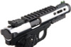 WE 1911 Galaxy Green Gas Airsoft Pistol - Silver Slide with Black Frame