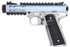 WE 1911 Galaxy Green Gas Airsoft Pistol - Blue Slide with Silver Frame