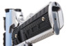 WE 1911 Galaxy Green Gas Airsoft Pistol - Blue Slide with Silver Frame