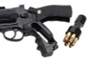 WinGun Airsoft Revolver CO2 701 (4 inch, Black Grip, 6mm Version) - Black