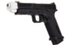 RWC Agency Arms EXA Green Airsoft Pistol (Stainless Steel Black Barrel & 417 Compensator - Silver)