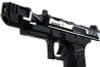 Strike Industries ARK 17 Green Gas Airsoft Pistol with Detachable Compensator (2-Tone BK / SV)