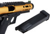 WE-Tech Hi Capa 5.1 Galaxy Type A Green Gas Airsoft Pistol - Gold Slide R Frame