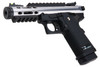 WE-Tech Hi Capa 5.1 Galaxy Type A Green Gas Airsoft Pistol - Silver Slide R Frame