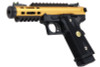 WE-Tech Hi Capa 5.1 Galaxy Type A Green Gas Airsoft Pistol - Gold Slide K Frame