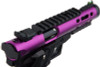 WE-Tech Hi Capa 5.1 Galaxy Type A Green Gas Airsoft Pistol - Purple Slide K Frame