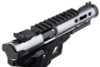 WE-Tech Hi Capa 5.1 Galaxy Type A Green Gas Airsoft Pistol - Silver Slide K Frame