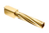 Nine Ball Non-Recoil Fluted Outer Barrel NEO for Tokyo Marui G19 Gen 3 / Gen 4 GBB Airsoft-Gold