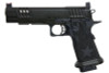 Army Armament RMR Hi Capa Green Gas Airsoft Pistol - (BK, with Star Strippling Grip) (R613-SG)