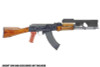 SRU Heavily Modified AK Kit / Laser Mount for Tokyo Marui / GHK / LCT AK Rfile (Black)
