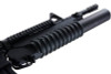 E&C M4 RIS Airsoft AEG Rifle with M203 Grenade Launcher EC707 (QD 1.5 Gearbox, Blank Marking) - Black