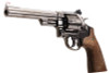 Umarex S&W M29 Airsoft Revolver CO2 (6.5 inch, Brown Grip, 6mm Version) - Titanium Black (by WinGun)