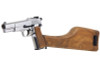 WE New Browning Hi Power MK1 w/ Stock GBB Airsoft Pistol - Silver