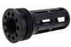 Crusader OSS Style EL-QD 762 SDMR Airsoft Suppressor (M110A1 SDMR Style) w/ 14mm CCW Flash Hider (Tan)