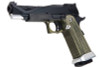 RWC GIGA Hi Capa 5.1 GBB Airsoft Pistol (G10 Grip) - Black Slide / OD GripType 2