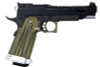 RWC GIGA Hi Capa 5.1 GBB Airsoft Pistol (G10 Grip) - Black Slide / OD GripType 2