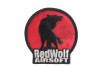 Redwolf Logo Hook and Loop Patch (Red & Black)