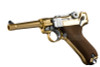WE P08 Luger GBB Airsoft Pistol (4 inch, Gold)