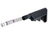 T8 Tokyo Marui MWS GBBR Airsoft C Style Stock with 6 Position Buffer Tube Combo Set - BK